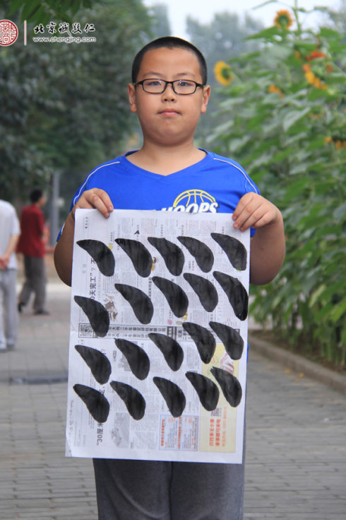 牛同學，10歲，永字八法習作展示