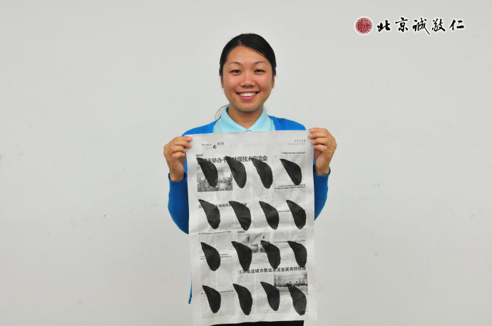 配圖：學員書法習作展示