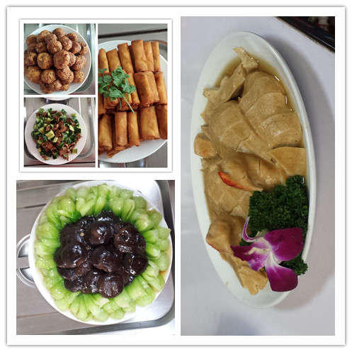 精心制作的健康素食，大家體味節(jié)日的幸福時刻