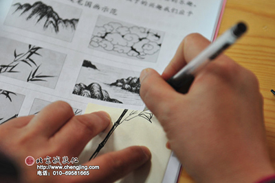 硬筆繪畫是心靈對(duì)景物的描繪